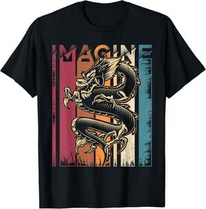 Imagine Dragon Retro Cool Art T-Shirt